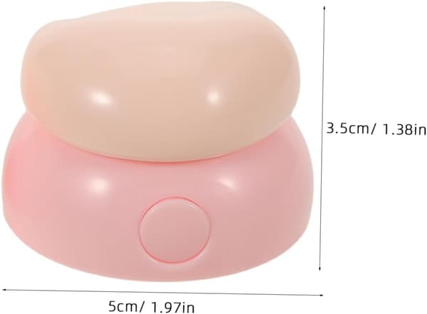2 stk påfyllbare leppepomadebeholdere Mini hudpleiereisebeholdere