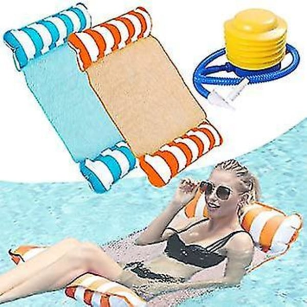 Vattenhängmatta Recliner Pool Lounger Vuxna Flytande Säng