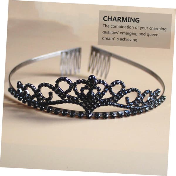 Krone Hodeplagg Tiara Brude Hårtilbehør Elegant Damekrone Hårbøyle Ferie Mote Hodeplagg