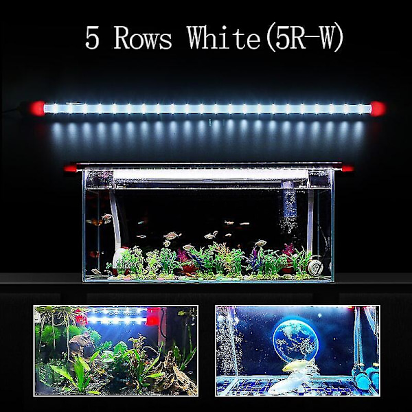 Akvarielampa LED, Fisk Tank Växtlampa, Akvatisk Belysning