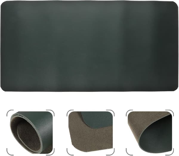 Vanntett skrivebordsmatte 30x60cm stor musematte med avrundede hjørner