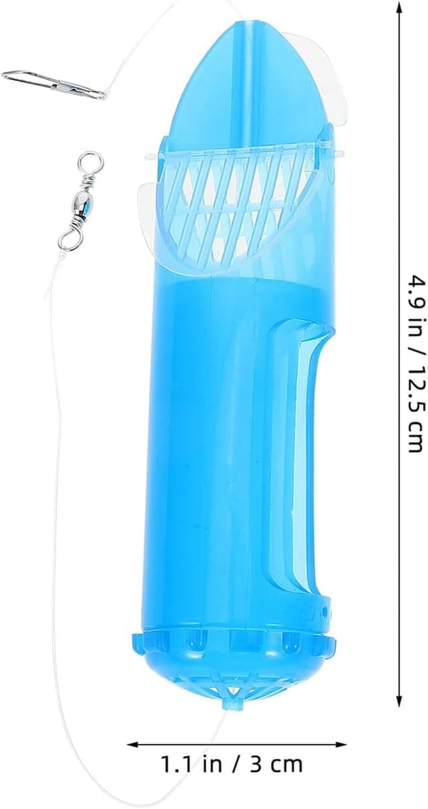 4 stk. roterende fiskemadsburfoderholder, inline groundbait foderburkurv