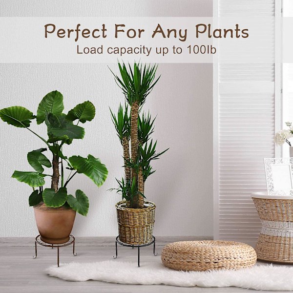 Potteplante Stativ, [3 Pak] Indendørs Jern Blomsterpotteholder