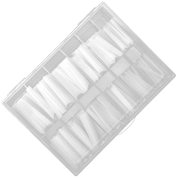 DIY Neglesalon Naturlige Ekstra Lange Franske Falske Negle - 240 stk.