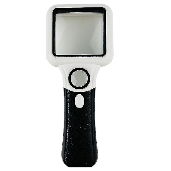 Håndholdt 5x 45x Oplyst Lupe Med 3 LED+UV Lampe Læsning Forstørrelsesglas Smykker Penge Seddel Insp
