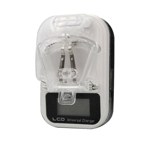 Universal LCD Mobiltelefon Batteri Vægrejselader USB