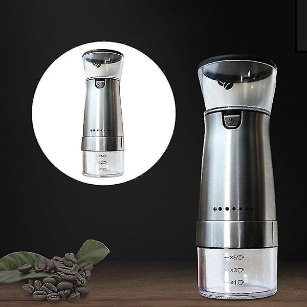 Elektrisk Kaffekvarn med Justerbar Grovlek, Sladdlös, Bärbar