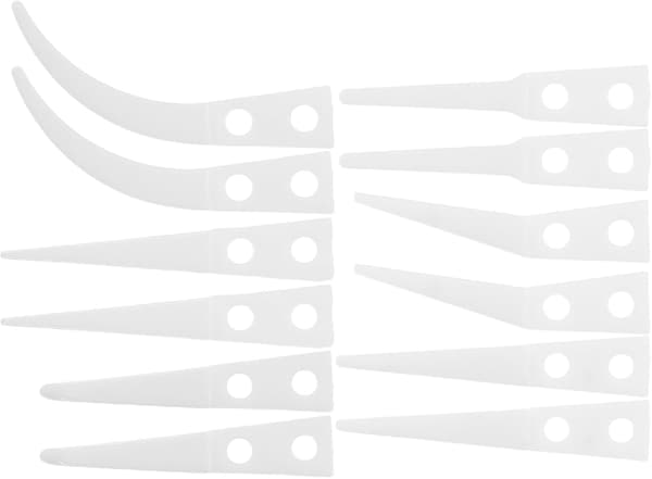6 par keramiske pinsetthoder Erstatningstips for lodding Elektronisk reparasjon Varmebestandige keramiske tips