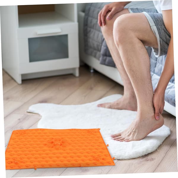 Fotmassage Matta Stor Orange Akupressur Reflexologi Tåplatta Sensorisk Pad