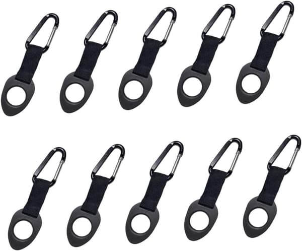 10 st vattenflaskspännen karbinhakar D-ring aluminiumlegering nylonrem hög hållfasthet