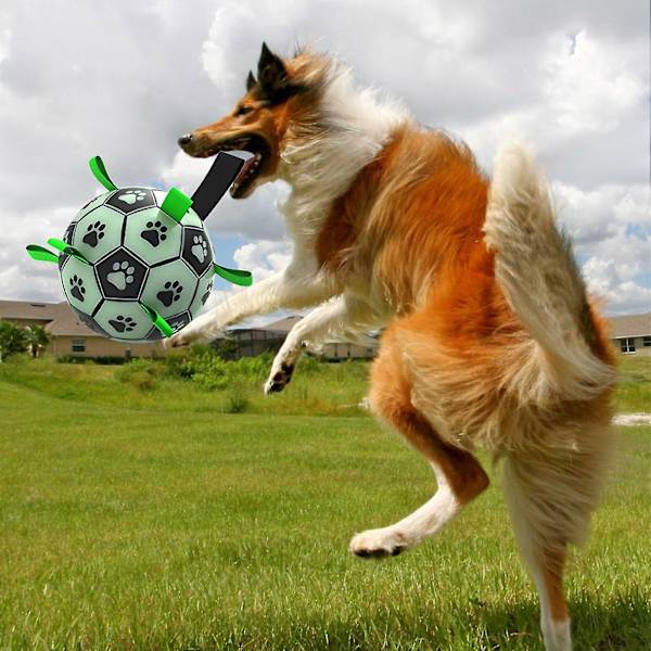 Hundboll Fotboll, Interaktiva Hundleksaker För Dra-kamp, Valp Födelsedagspresenter, Hunddragleksak, Hundvattenleksak, Hållbara Hundbollar För Hund shape 2