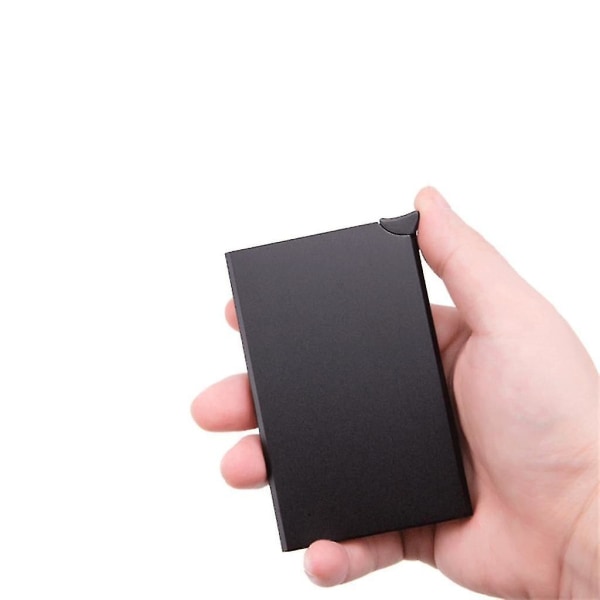 Pop-up kreditkortetui - Rfid Nfc Protection - Pung i aluminiumslegering - Holder op