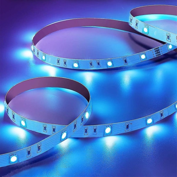 10m RGB LED-lysstripe med Bluetooth-styring fra telefon