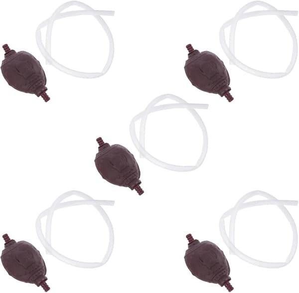 5 sett teavløpsslangesett med silikonmudderkuler for tebord og avløpshull, fleksibelt plastmateriale