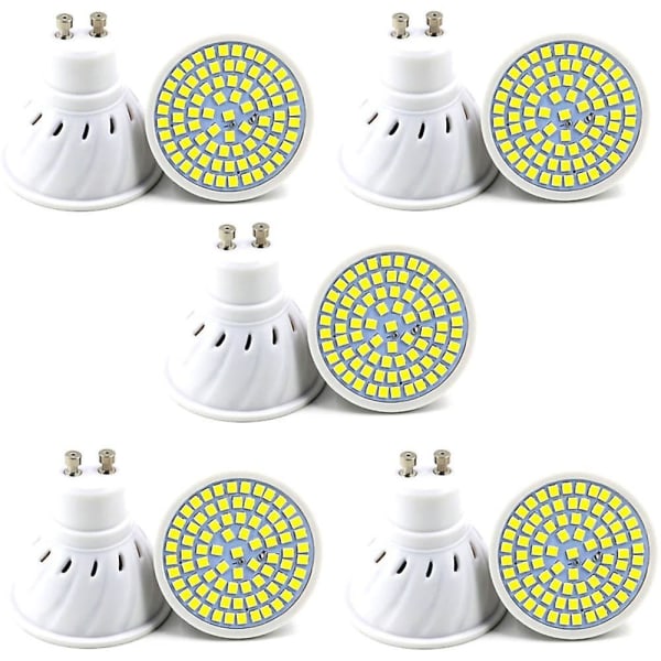 6-pack 5 W LED-spotlight 400 Lm GU10 GU5.3 80 LED-pärlor