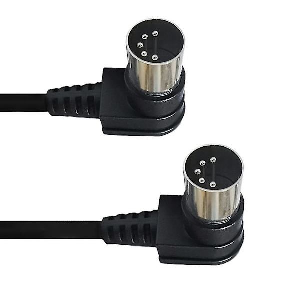 1m 1,5m 3 meter 5-polet Midi Kabel Han-til-Han Kabelledning Din Stikkontakt 1m 1m
