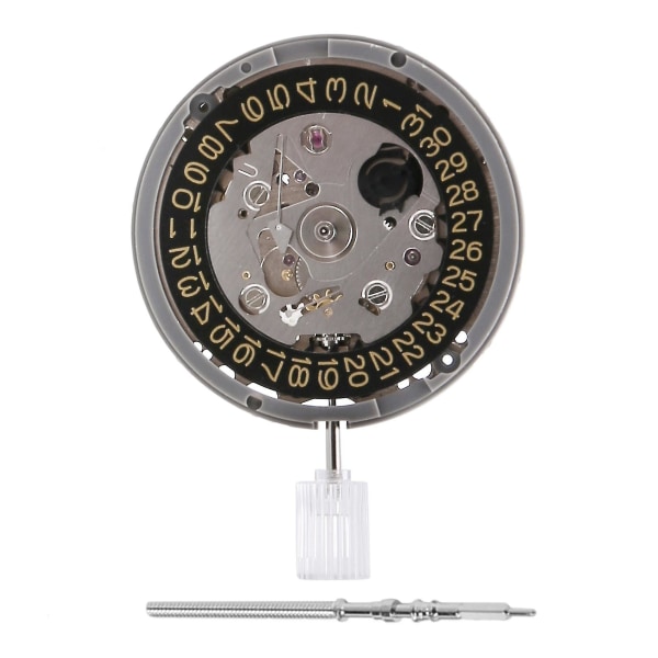För Japan Nh35a Mechanical Watch Movement 24 Jewels Nh35 Automatic Mechanism 3,8 O'clock Gold
