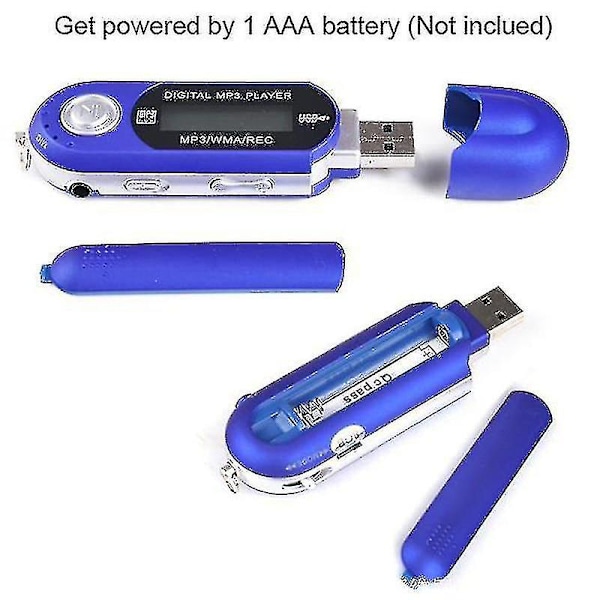 Mini Kannettava USB Digitaalinen MP3-soitin, Tukee TF SD-korttia ja FM-radiota Musiikin Kuunteluun