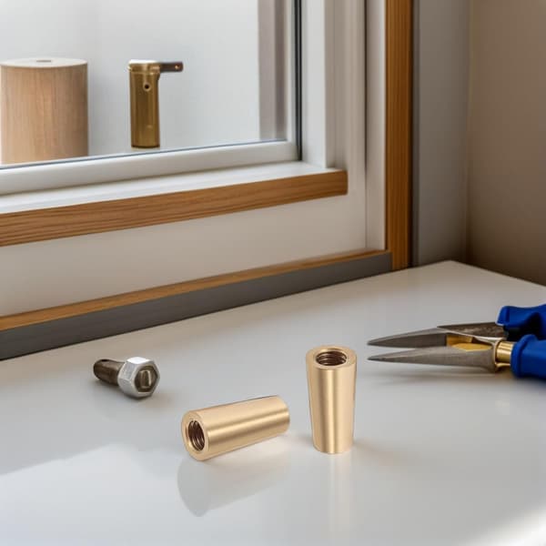 8 stk. kobber display-forhøjerfødder til bord og møbler med kegleformet design