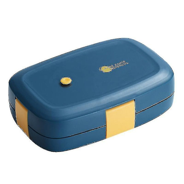 Bærbar Bento Box med enkelt rum, enkelt lag, rustfrit stål, PP og silikone
