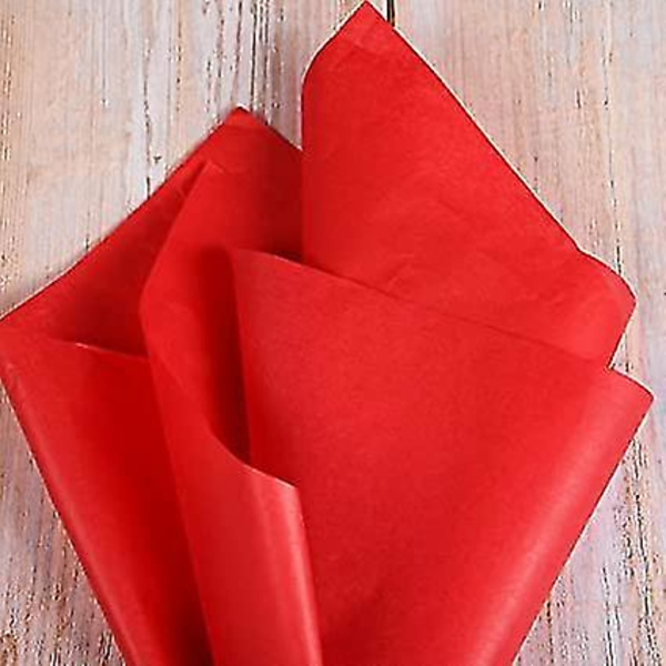 50 Ark Julpapper Rött Presentpapper 50x35cm