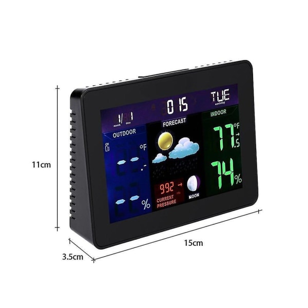 Ts-70 Digital LCD-skärm Trådlös Inomhus/Utomhus Väderstation