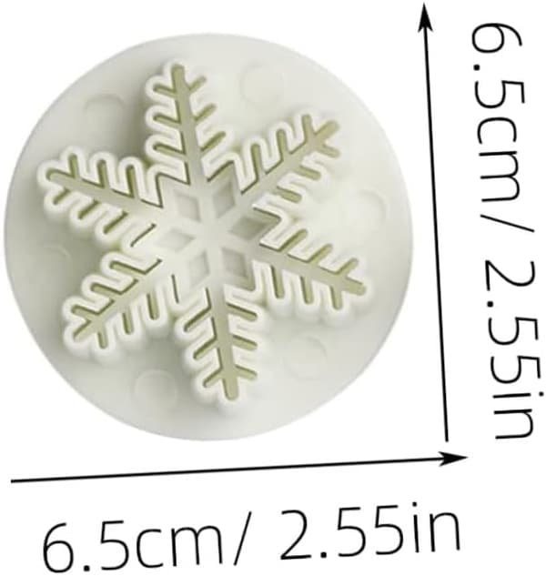 6 stk silikonkjeksform DIY kakeform julekake non-stick premium silikonmateriale