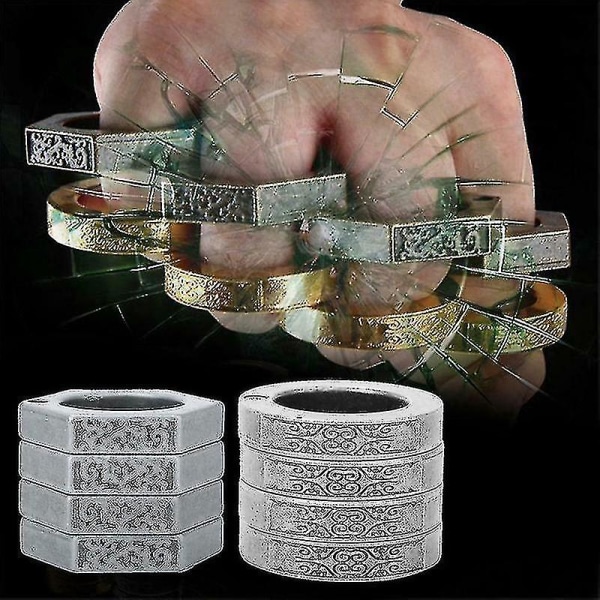 Hexagon Retro Magic Ring Henkilökohtainen 4-sormen rengas, monitoiminen ulkokiipeilyhätä