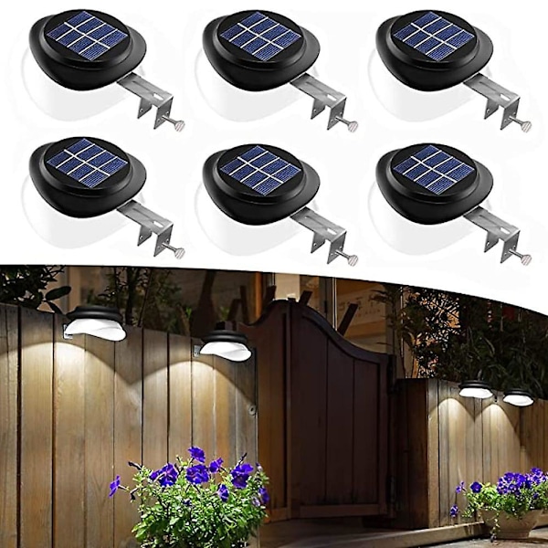 1 kpl Aurinkoenergialla Toimivia Seinävalaisimia Ulkokäyttöön Pihalle