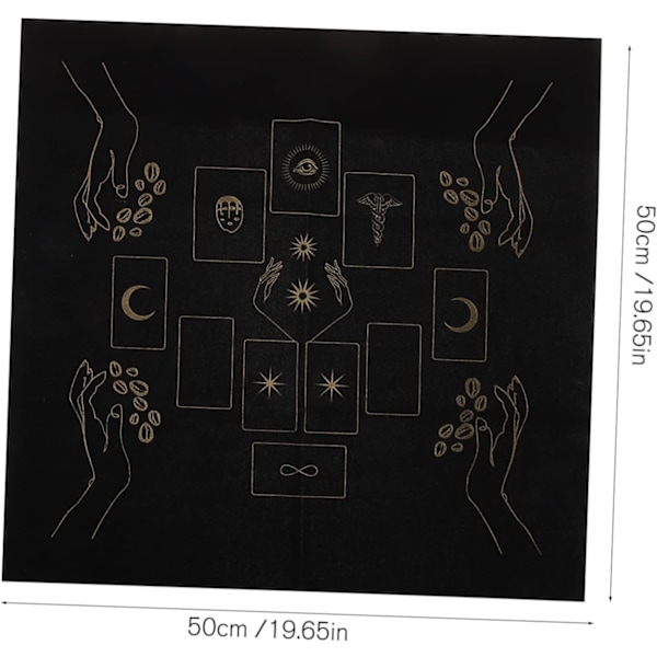 1 Sett Duker Størrelseskart Tarot Spådomsduk Tarotduk