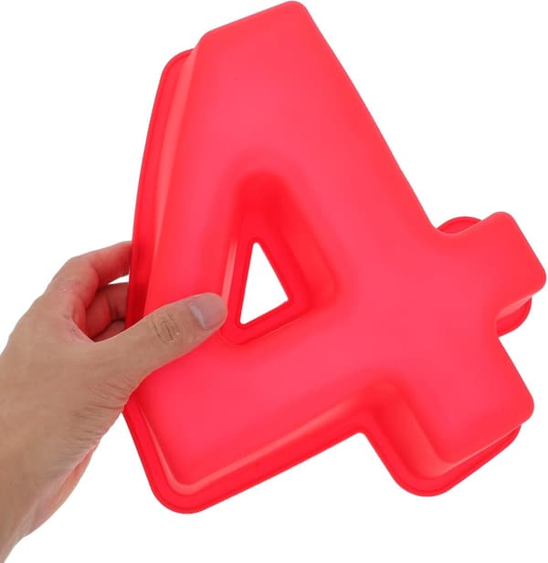 10 tommer nummer silikoneform bageforme stor 3D kreativt design silikonekage