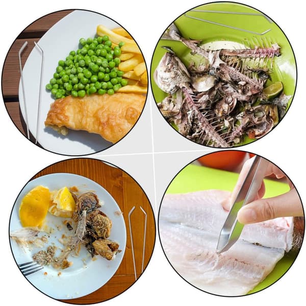 Fiskebenspincet i rustfrit stål Robust og præcist fjernelsesværktøj 4 stk.