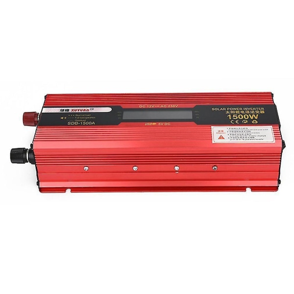 Xuyuan Bilstroms Inverter DC 12v 50hz Rød Strømvisningsskærm