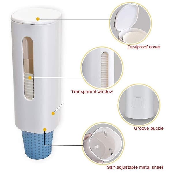 Veggmontert Begerdispenser for Engangsbeger