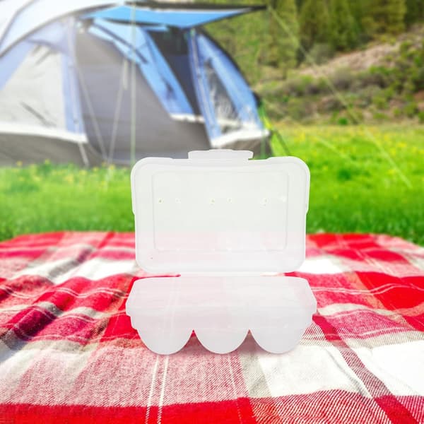 Bærbar camping eggholder eggorganisator flat PP-plastdesign med bevaring av friskhet