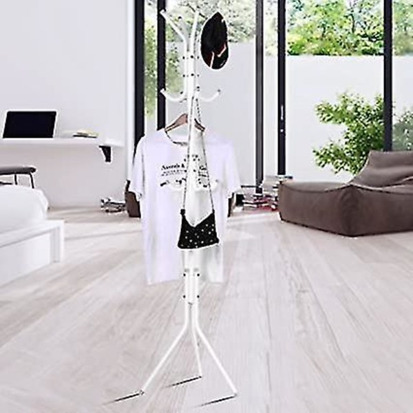 Klädställ med hattställ, multi-krok, metallklädhängare