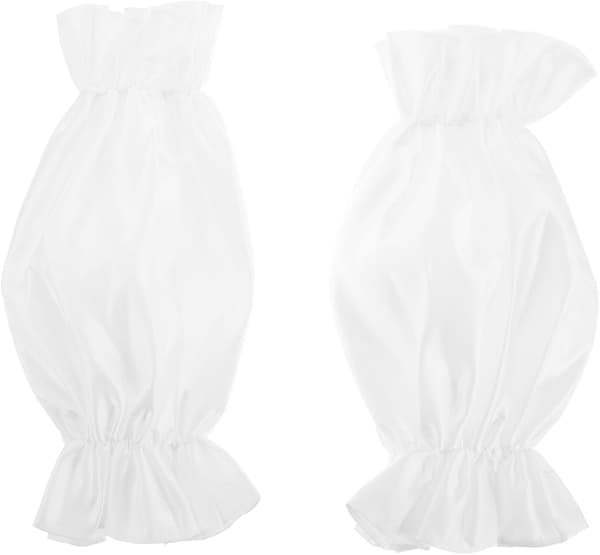 1 par elegante satengarmsermer for kvinner avtakbare albuehansker