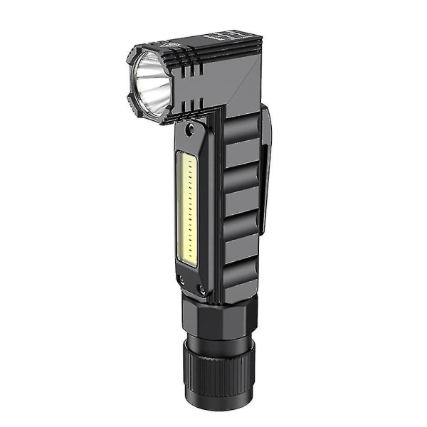 Super kirkas Cob USB ladattava magneettinen led-taskulamppu 90 pyörivällä LED-taskulamolla