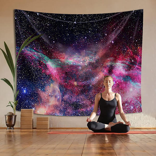 Psykedeelinen Seinätapetti Tähdistö Galaksi Universumi Seinävaate Vuodevaate Tähtitaivas Tapetti Ranta Peitto Piknik Matto