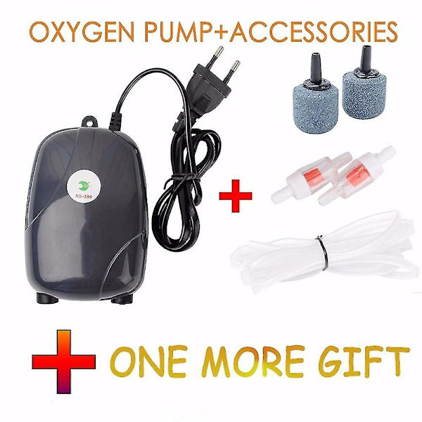 Akvarium Luftpumpe Fisketank Mini Kompressor Enkelt Udløb