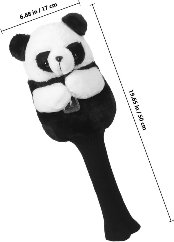 Søt Panda Golfkølledeksel Elastisk Hodehylse for Driver Wood Golfkøllebeskyttelse Egnet