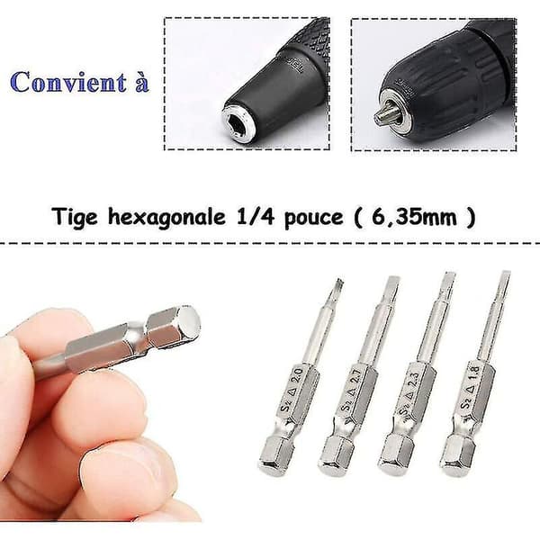 5-pack Hexskaft Triangulära Skruvmejselbits