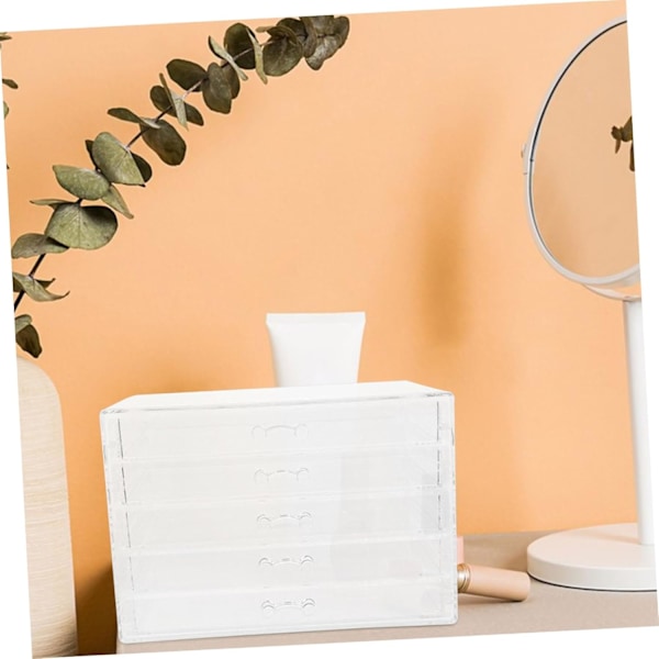 Alsidig 5-skuffers Opbevaringsboks Makeup Organizer Smykkeholder Skrivebordsopbevaring St