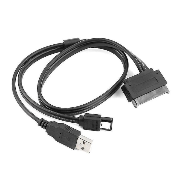 2,5 tommers HDD SATA 22-pin til eSATA Data USB-kabel