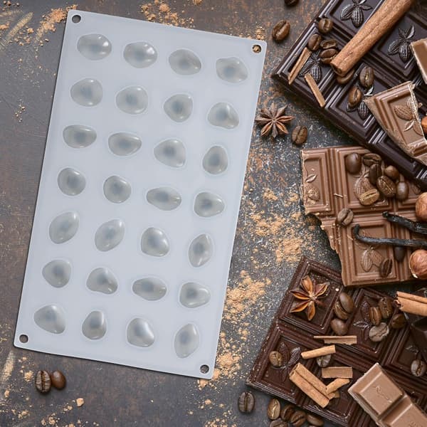 28-hulrum stenformet silikoneform til chokolade slik bagning fødevaregodkendt non-stick sten silikoneform