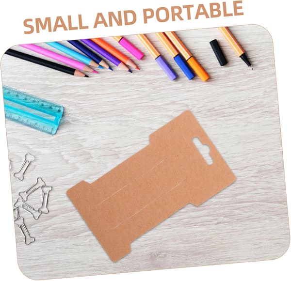 100 st Kraftpapper Hårrosett Hållarkort Håraccessoarer Förpackning Display Organizer