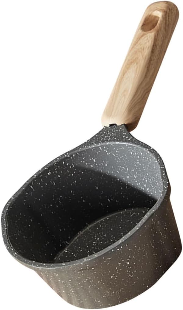 Liten förtjockad non-stick metallkastrull 250 ml smältskål