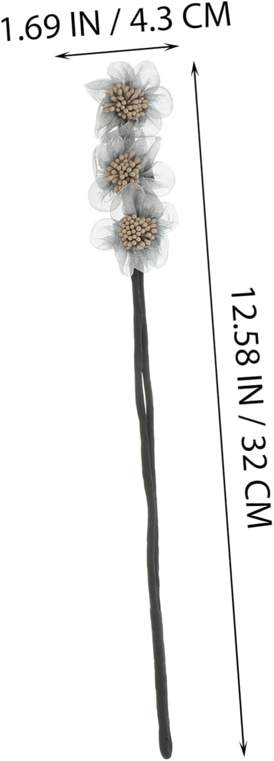 4 stk. blomsterhårknute-maker for kvinner og jenter, elegante og allsidige hårtilbehør