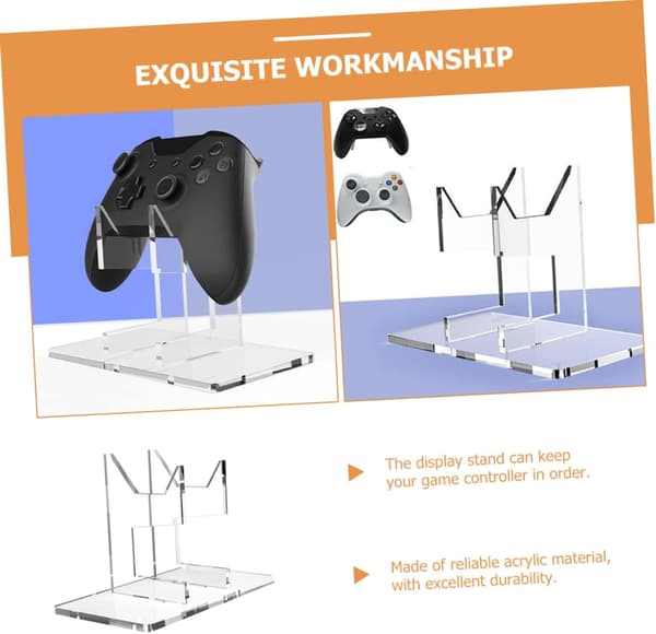 3 stk. Game Controller Organizer Display Stand til design til opbevaring af gaming-controllere for et pænt og ryddeligt udseende