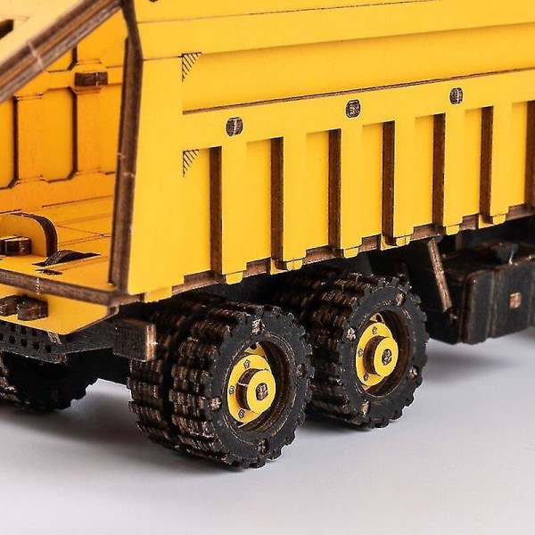 3d træpuslespil dumper ingeniørkøretøj byggeklodser sæt stilk pædagogisk legetøj børns